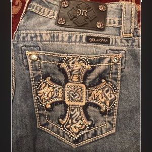 Miss Me Blue Denim Skinny Jeans Size 26